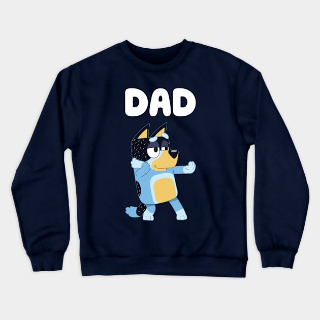 Beloved Dad Crewneck Sweatshirt by PandjiSkull Art